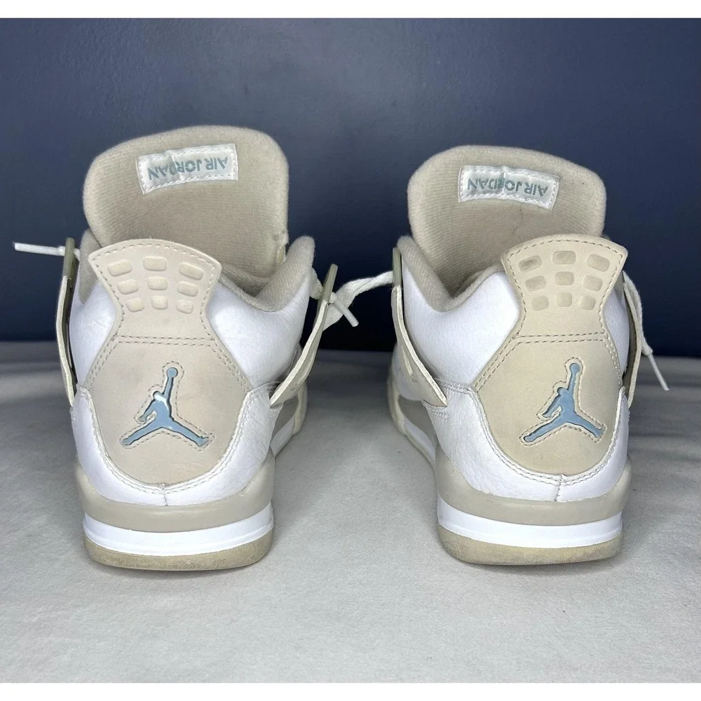 Jordan 4 Retro Linen Sand Shoes Youth Size 5Y White Air Jordan 487724-118